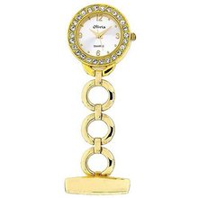 The Olivia Collection Gold Tone Round Open Link Professional Fob TOC72