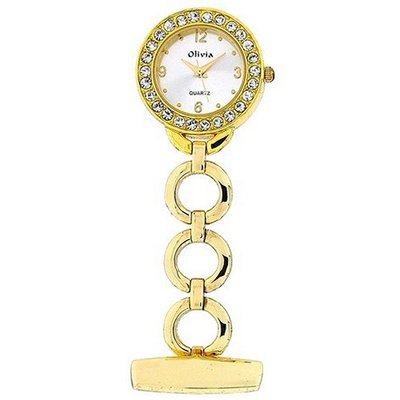 The Olivia Collection Gold Tone Round Open Link Professional Fob TOC72