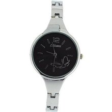 The Olivia Collection Ladies Black Dial Bracelet Strap Dress COS27