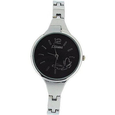 The Olivia Collection Ladies Black Dial Bracelet Strap Dress COS27