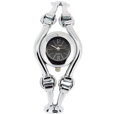 The Olivia Collection Ladies Black Dial Bracelet Strap Dress COS32