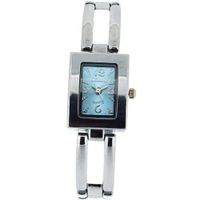 The Olivia Collection Ladies Rectangle Blue Dial Bracelet Strap COS44