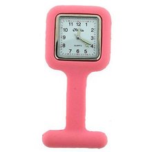 The Olivia Collection Pink Square Infection Control Rubber Nurses Fob