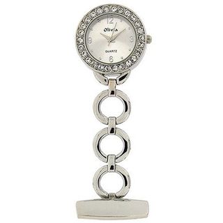 The Olivia Collection Silver Tone Round Open Link Professional Fob TOC73