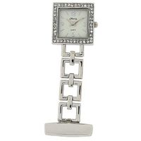 The Olivia Collection Silver Tone Square Open Link Professional Fob TOC71