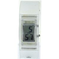 The Olivia Collection Unisex Digital Clear Plastic Strap With Date Boxx186