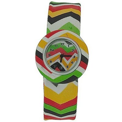 uThe Olivia Collection Kids - Boys - Girls Analogue Aztec Brightly Coloured Slap On Sports 