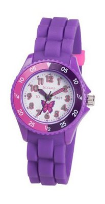 Tikkers TK0041 Girls Purple Time Teacher Butterfly