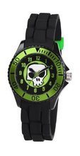 Tikkers TK0047 Boys Black Skull