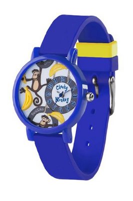 Tikkers TK0077 Boys 3D Blue Cheeky Monkey