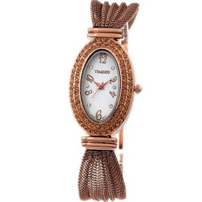 Time100 Egypt-style Diamond Jewelry Clasp Rose Golden Band Ladies #W50033L.03A