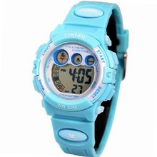 Time100 Multifunctional Digital Sport Electronic Light Blue Bezel Kids #W40003M.04A