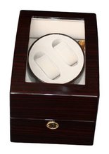 TimelyBuys 2 + 3 Ebony Winder Deluxe Walnut Wood Automatic Winder