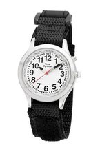 TimeOptics Boy's Talking Silver-Tone Day Date Alarm Fast Wrap Strap # GWC306