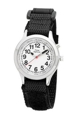 TimeOptics Boy's Talking Silver-Tone Day Date Alarm Fast Wrap Strap # GWC306