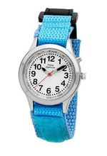 TimeOptics Girls Talking Silver-Tone Day Date Alarm Fast Wrap Strap # GWC301