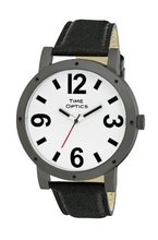TimeOptics Unisex Fashion Jumbo Low Vision Leather Strap # GWC403