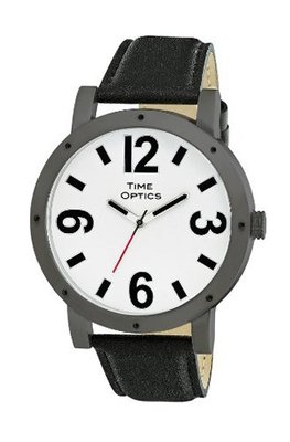 TimeOptics Unisex Fashion Jumbo Low Vision Leather Strap # GWC403
