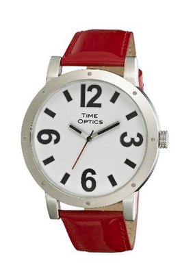 TimeOptics Unisex Fashion Jumbo Low Vision Leather Strap # GWC404