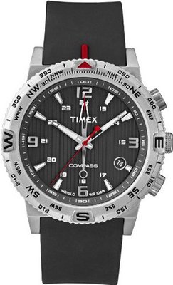 Timex Intelligent Quartz T2P285 Black Silicone Strap