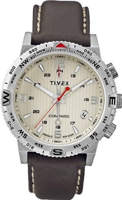 Timex Intelligent Quartz T2P287 Brown Leather Strap