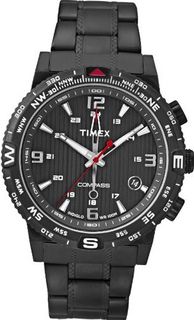 Timex Intelligent Quartz T2P288 Black Steel Bracelet
