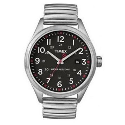 Timex Originals T2N310 Black Silver T Series Expander