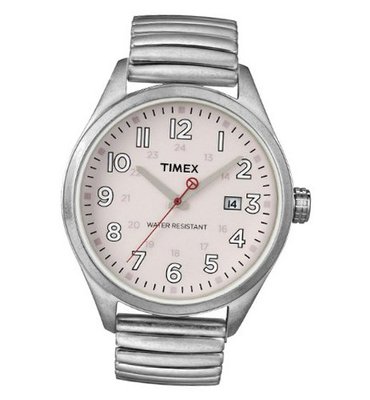 Timex Originals T2N311 Unisex T Series Pink Dial Steel Expander