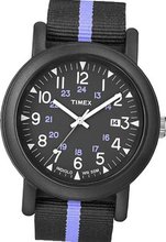 Timex Originals T2N359 Unisex Camper Black Dial Two Tone Strap