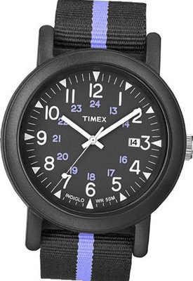 Timex Originals T2N359 Unisex Camper Black Dial Two Tone Strap