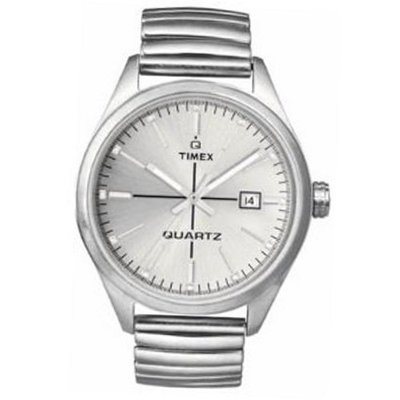 Timex Originals T2N403 Unisex T Series Silver Dial Steel Expander