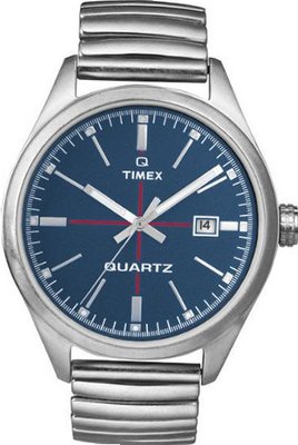 Timex Originals T2N404 T Series Blue Dial Steel Expander