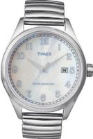 Timex Originals T2N408 Unisex T Series Pearl Dial Steel Expander