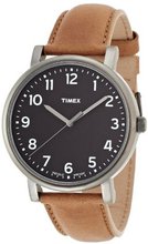 Timex Originals T2P222 Black and Tan Classic Round