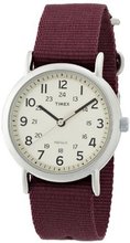 Timex Originals T2P235 Cordovan Red Weekender Slip Through