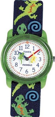 Timex Kids' T72881 Analog Lizards Elastic Fabric Strap