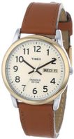 Timex T20011 "Easy Reader" Brown Leather Strap