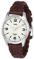 Timex T2N644 Weekender Classic Casual Woven Leather Strap