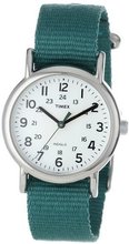 Timex T2N915 "Weekender" Green Nylon Strap