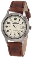 Timex T49870 Expedition Metal Field Brown Leather Strap