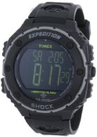 Timex T499509J Expedition Shock XL Vibrating Alarm Black Resin Strap