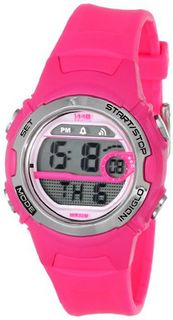 Timex T5K595 1440 Sports Digital Mid-Size Bright Pink Resin