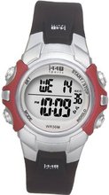 Timex Unisex T5G841 1440 Sports Digital Silver-Tone/Black Resin Strap