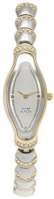 Titan 2395BM01 Theme Raga Intricate Jewelry Inspired Crystal Two Tone