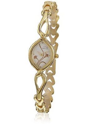 Titan 2455YM01 Raga Jewelry Inspired Gold-Tone