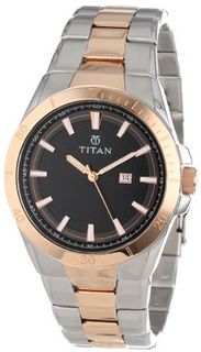 Titan 9381KM02 Octane Fueled Stainless Steel Date Function and Luminous Hands and Markers