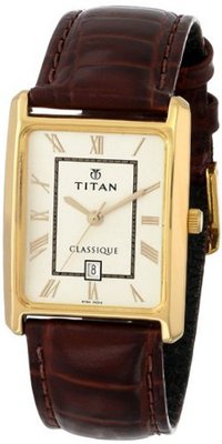 Titan Unisex 669YL08 Classique Gold Tone Date Function