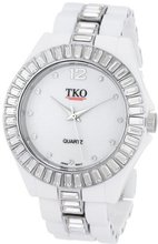 TKO ORLOGI TK545-WT Ceramix Ice II Crystal Bezel
