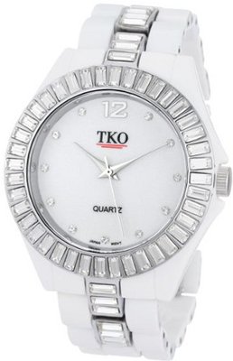 TKO ORLOGI TK545-WT Ceramix Ice II Crystal Bezel