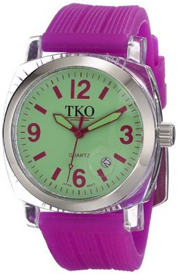 TKO ORLOGI TK558-GPR Milano Junior Acrylic Case Green Dial
